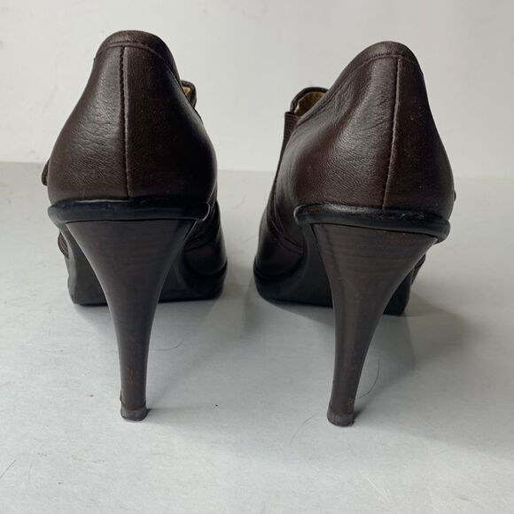 Michael Kors Penelope dark brown leather buckled ankle booties - Picture 4 of 10